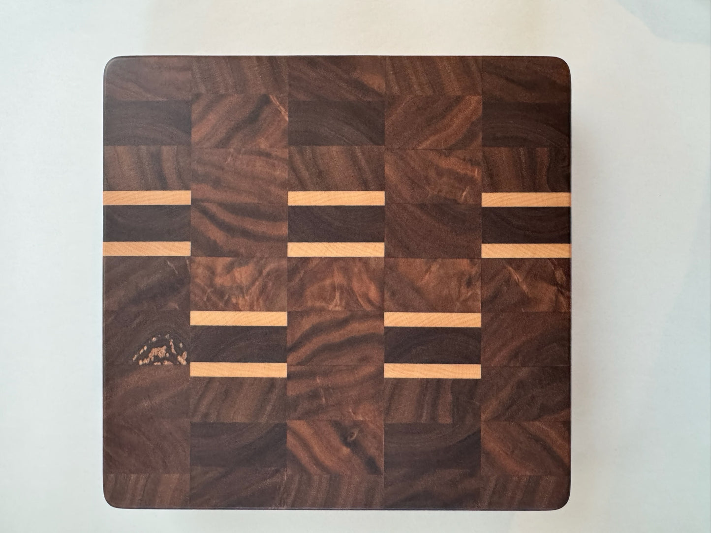 Walnut and Maple End Grain Cutting Board