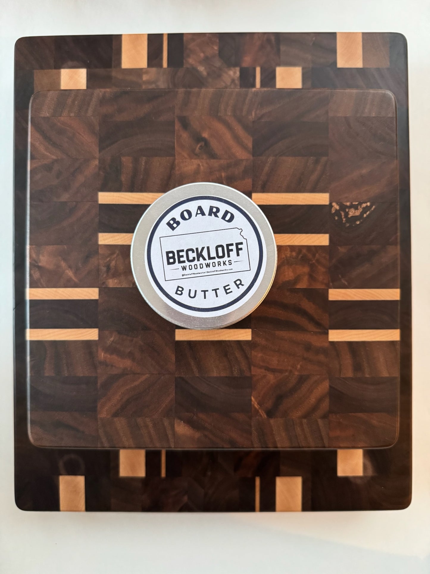 Walnut and Maple End Grain Cutting Board